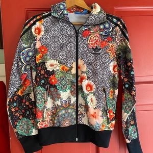 Adidas floral China trefoil jacket